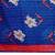 Blue cotton printed & hand work straight kurta bottom & dupatta set