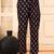 Black cotton printed & hand work straight kurta bottom & dupatta set
