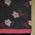 Black cotton printed & hand work straight kurta bottom & dupatta set