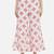 Red cotton printed & trim work kurta bottom dupatta set