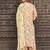 Yellow rayon printed & gota patti work kurta bottom dupatta set