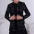 Black velet embroidered indo western for mens