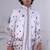 White silk embroidered indo western for mens