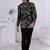 Black velvet embroidered bandhgala for mens