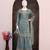 Light blue silk semi stitched wedding suits