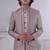 Brown jacquard embroidered indo western for mens