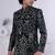 Black velvet embroidered bandhgala for mens