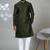 Green blended cotton embroidered kurta pajama for mens