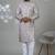 Purple silk embroidered kurta pajama for mens