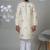 White silk embroidered kurta pajama for mens