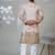 Pink shimmer embroidered kurta pajama for mens
