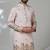 Pink shimmer embroidered kurta pajama for mens