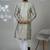 Green blended cotton embroidered kurta pajama for mens
