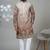 Multicolor blended cotton embroidered kurta pajama for mens