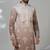 Multicolor blended cotton embroidered kurta pajama for mens