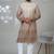 Multicolor georgette embroidered kurta pajama for mens