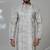 Grey silk embroidered kurta pajama for mens