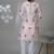 Pink silk embroidered kurta pajama for mens