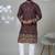 brown shimmer embroidered kurta pajama for mens