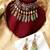 Gold plated multicolor kundan Choker necklace set