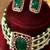 Gold plated green stone kundan Choker necklace set