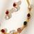 Gold plated multicolor kundan necklace set