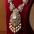 Gold plated kundan pearl necklace set