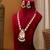 Gold plated multicolor kundan necklace set
