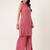 Women  rust rayon & embroidered work straight kurta bottom set