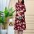 Women  maroon cotton printed & trim work a-line kurta & bottom set