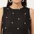 Women  black rayon & embroidered work straight kurta bottom set