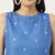 Women  blue rayon & embroidered work straight kurta bottom set