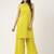 Women  mustard rayon & embroidered work straight kurta bottom set