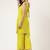 Women  mustard rayon & embroidered work straight kurta bottom set