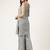 Women  grey rayon & embroidered work straight kurta bottom set