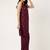 Women  mahroon rayon & embroidered work straight kurta bottom set