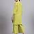 Women   green cotton flex & hand work co-ord set (set of 2)