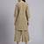 Women  khaki cotton khatha & hand work co-ord set (set of 2)