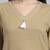 Women  khaki cotton khatha & hand work co-ord set (set of 2)