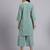 Women  green cotton khatha & hand work co-ord set (set of 2)