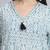 Women  green cotton printed & hand work co-ord set (set of 2)