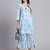 Women  blue cotton printed & hand work co-ord set (set of 2)