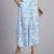 Women  blue cotton printed & hand work co-ord set (set of 2)