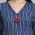 Women  blue cotton printed & hand work co-ord set (set of 2)
