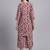Women  red cotton printed & hand work co-ord set (set of 2)