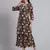 Women  black cotton printed & hand work co-ord set (set of 2)