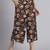 Women  black cotton printed & hand work co-ord set (set of 2)