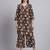 Women  black cotton printed & hand work co-ord set (set of 2)