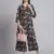 Women  black cotton printed & hand work co-ord set (set of 2)