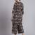 Women  black cotton printed & hand work co-ord set (set of 2)
